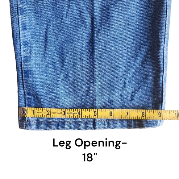 Vtg 80s 90s Be Bop High Rise Button Fly Jeans 100% Cotton USA Made Sz 9 (30×32) - Picture 12 of 15